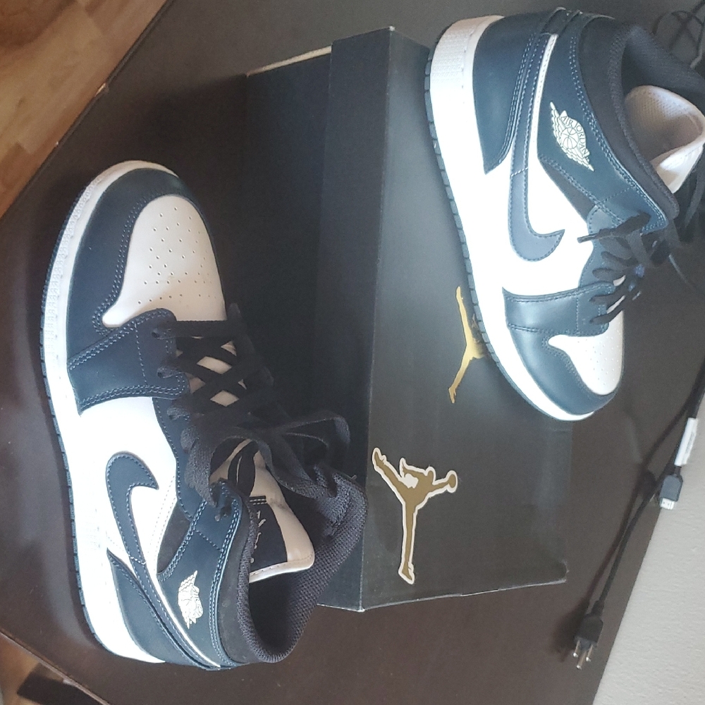 Nike Air Jordan Black and White Sneakers